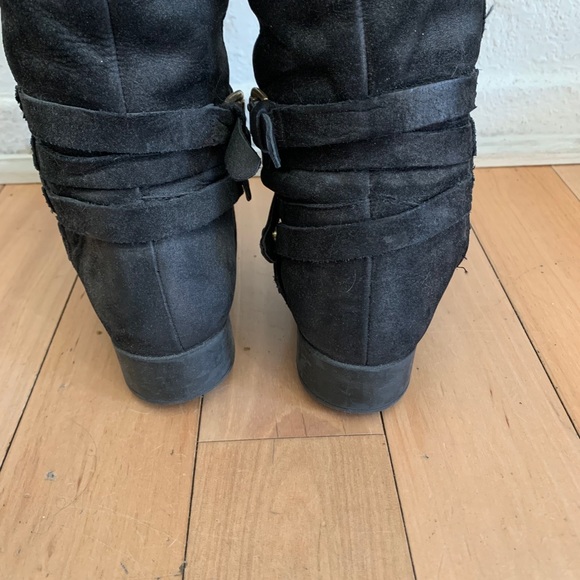 Steve Madden Black Suede Albany Boot - Picture 3 of 6